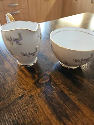 Buy Vintage Duchess Bone China Sugar Bowl And Milk Jug  Unknown Pattern Rare • 4£