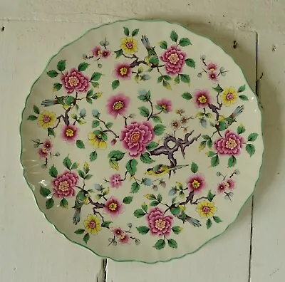 Buy Vintage James Kent Plate W/ Old Foley Chinese Rose W Birds Made In England • 20£