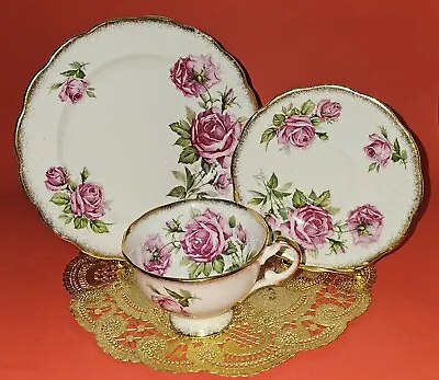 Buy Vintage Royal Standard Orleans Rose Tea Cup, Saucer & Salad Plate • 35.67£