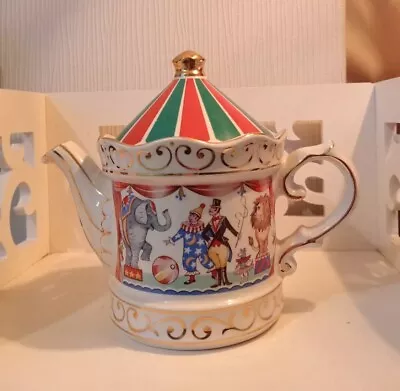 Buy Sadler Edwardian Entertainments Teapot Circus Vintage Staffordshire England • 5.50£