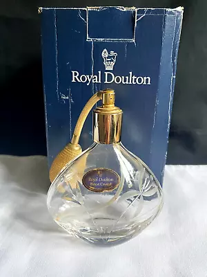 Buy Royal Doulton Finest Crystal Cut Glass Perfume Bottle Atomiser Boxed • 12.95£
