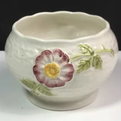Buy Shorter & Son Pottery Small Round Bowl Posy Bud Vase Wild Rose Pattern 1930s • 15£