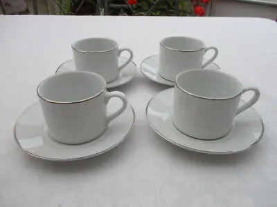 Buy Royal Worcester Classic Platinum 4 Cups & Saucers Very Good Used Condition • 9.99£