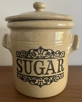 Buy Moira Pottery Sugar Jar Vintage Glazed Stoneware Farmhouse Rustic 22cm • 29.99£