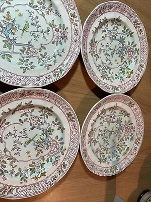 Buy Adams Calyx Ware Singapore Bird Plates X4 2744 • 30£