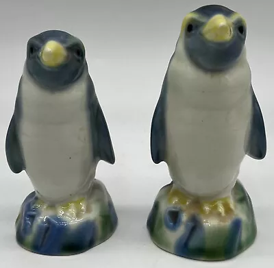 Buy Pair Of Ceramic Wade Handpainted Penguin Ornaments • 6.50£