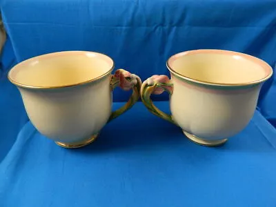 Buy Rare Lot Of 2 Figural Handle Royal Winton Tiger Lilly Honey Lily Cups NO SAUCER • 28.81£