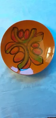 Buy Poole Pottery Orange Delphis Plate, Shape 3, Jeanette Spode • 18£