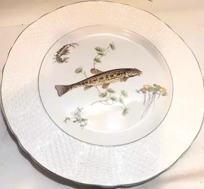 Buy Simpsons Pottery Marlborough Old English Ironstone Fish Design Plate 10 1/2  B • 10£