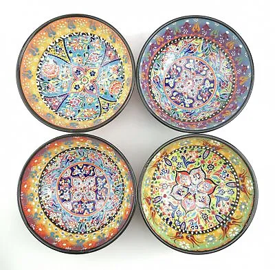 Buy Hand Painted Ceramic Bowls(15 Cm) - Handmade Turkish Pottery • 13.99£