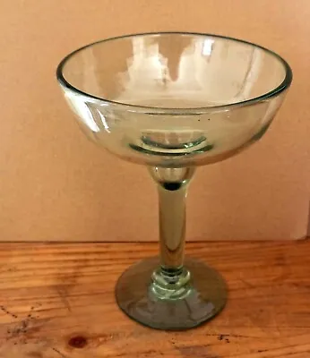 Buy Vintage Round Green Glass Footed Fruit Compote Bowl 5 5/8  Diameter • 14.40£