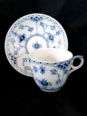 Buy Vintage Royal Copenhagen Hand Painted Porcelain Tea Cup & Saucer, Circa 1950's • 104.07£