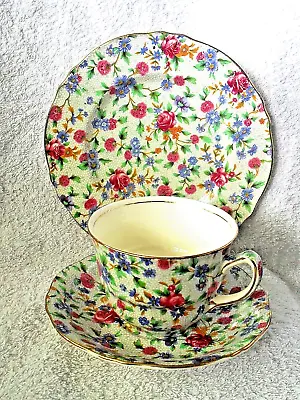 Buy Royal Winton Grimwades ‘Old Cottage Chintz’ Cup, Saucer & Side Plate Trio. • 14.99£