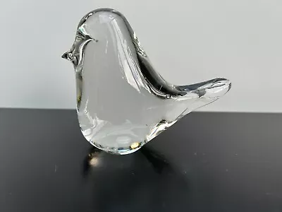 Buy Wedgewood Glass Paperweight Bird Clear Glass Marked On Base • 6.99£