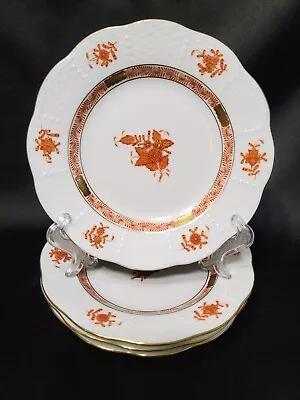 Buy MINT 3 HEREND Hungary Chinese Bouquet Rust Vintage DESSERT PLATES  8   • 199.23£