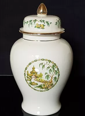 Buy Arthur Wood Lidded Temple Jar With Chinese Themed Pagoda Decoration 5873 • 14.99£
