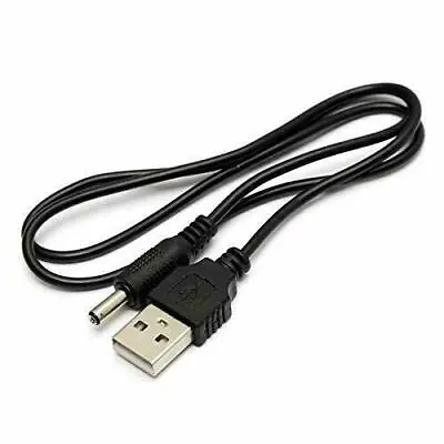Buy Black USB 2.0 Male Plug To 5V DC Barrel Power Jack Male 5.5mmx2.2mm Cable UK • 1.99£