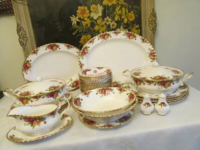 Buy Royal Albert  Old Country Roses  China 12 X Place Dinner Service - 1st Quality • 530£