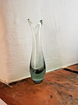Buy Whitefriars Ocean Green Cased Glass Beak Bud Vase By Geoffrey Baxter No. 9556 • 30£