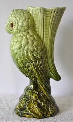 Buy Majolica Owl Burmantofts Vase Glass Eyes – Rd367028 • 60£