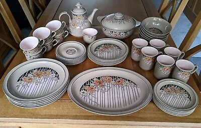 Buy 43 Pieces Denby Pottery  Sumatra  Pattern Ceramic Ware - Much Unused - Must Go! • 50£