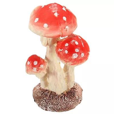 Buy  3 Head Mushroom Glass Miniature Garden Accessories Toadstool • 7.59£