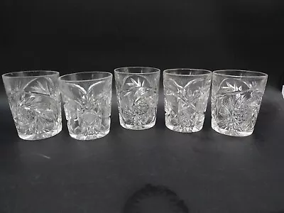 Buy Antique ABP Wright American Brilliant Rich Cut Glass Signed Tumblers • 72.04£