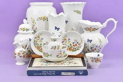 Buy Aynsley Pembroke Cottage Garden China Bundle X 12 Placemats Vases Jug More  • 31£