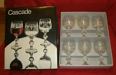 Buy Cascade Czech Crystal Bohemia Vintage 190ml Cordial Wine Liquor Glasses 6 Mcm • 42.68£