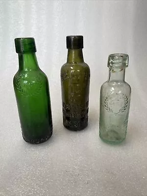 Buy Antique Victorian Glass Batey Bottles Bundle • 15£