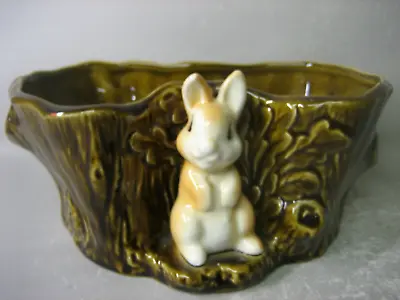 Buy Vintage SylvaC 4292 England Vase / Pot With Rabbit Figurine On It RARE • 82.53£