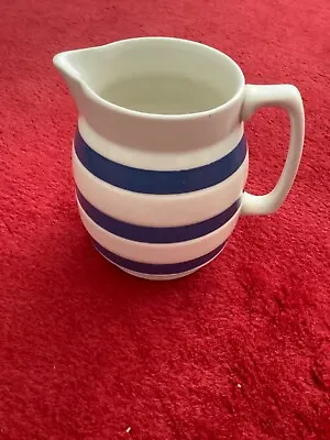 Buy Vintage Staffordshire Chef Ware Blue And White Jug - Small • 8£