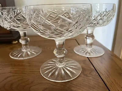Buy Waterford Crystal Champagne Set Of 3 Drinking Glasses Wine Prosecco Cocktail Old • 32.99£