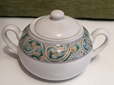 Buy BHS Valencia Sugar Bowl Lid Handles Ceramic Pot Coffee Tea Storage Deco Trim • 10£
