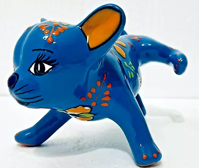Buy Mexican Talavera Chihuahua Hiking Figure Dog Animal Pottery Folk Art 10  • 62.59£