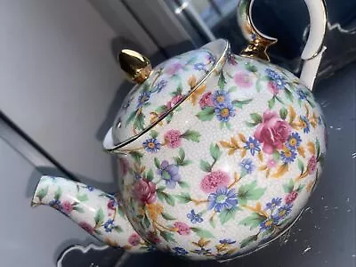 Buy Royal Winton Floral Chintz Teapot Very Good Condition  2 Pint Larger Pot. • 30£