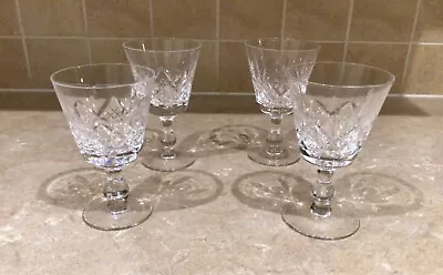 Buy Stuart Crystal Wine Glasses X 4 Glengarry   41/2ins Tall X3 Ins Wide • 15£