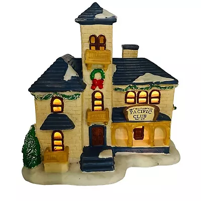Buy Christmas Traditions PACIFIC CLUB Lighted Ceramic House With Light Cord & Box • 16.96£