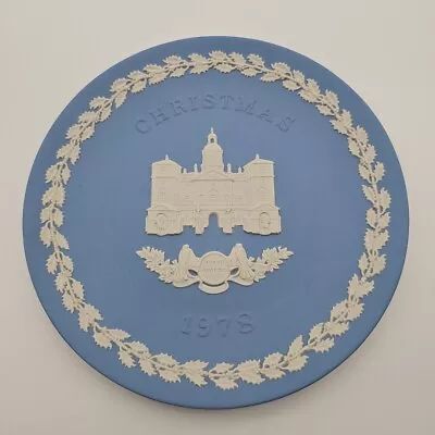 Buy Wedgwood Blue Jasperware Xmas Christmas Royal Horse Guards Parade Plate 1978 • 12.99£