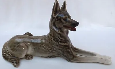 Buy Vintage Russian USSR Lomonosov German Shepherd - Alsatian Dog Figure • 9.99£