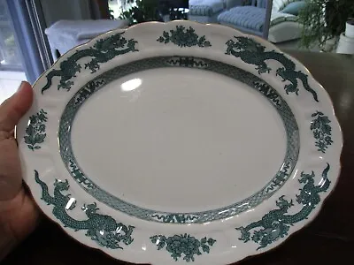 Buy Booths Made In England Dragon Platter Plate Oval 12 1/2 X 10 '' 4 Dragon's • 42.68£