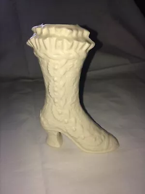 Buy Royal Pottery Creamware Boot, Heeled, Textured, Bought In Leeds. • 4.99£