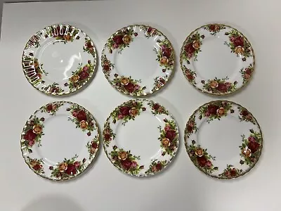 Buy Royal Albert Old Country Roses Bread & Butter Plates 6 1/4  Lot Of 6 *Imperfect* • 30.74£