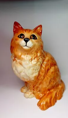 Buy Large Beswick Seated Ginger Cat 1867 Repaired Ear • 17.99£