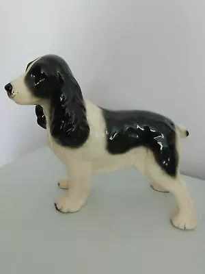 Buy Melba Ware Large Black And White Cocker Spaniel Vintage Mint Condition • 6£