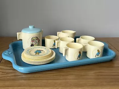 Buy Beatrix Potter 1985 Childs Tea Set. BLUEBIRD - Peter Rabbit VERY RARE COMPLETE • 34.99£
