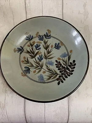 Buy Vtg Highland Stoneware Celadon Floral Design Serving Plate Platter 14” • 94.50£