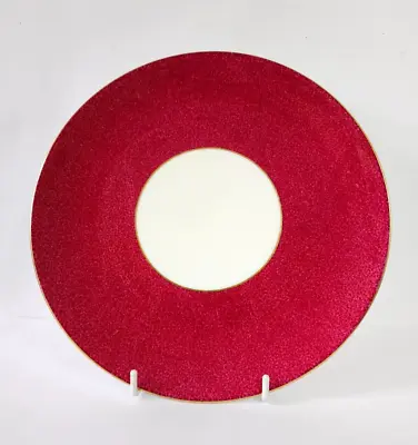 Buy Wedgewood Ruby Red Dinner Plate Walton Pattern. 24.cm • 12£