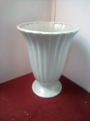 Buy Dartmouth Devon Pottery Green  Vase  26 Cm • 28£