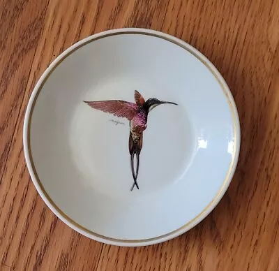 Buy Vint Berry Haute Porcelaine Creation Lourioux France  Canape Hummingbird Plate • 9.59£